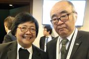 Prof Nishimura with Minister of Environment of Indonesia